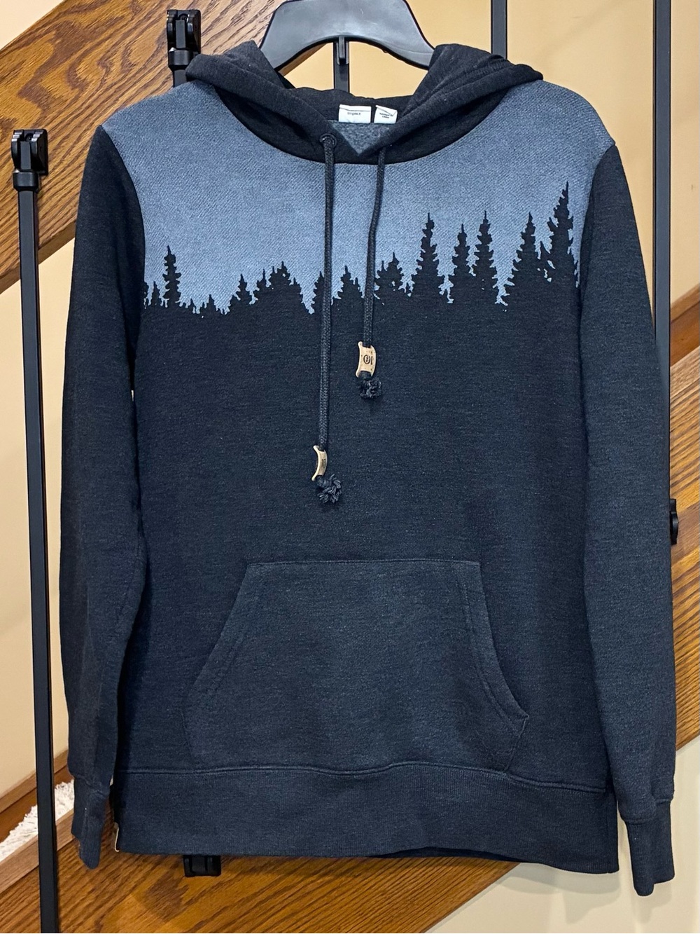 tentree Hoodie Juniper graphic Kangaroo Pocket Gray SZ.M women’s